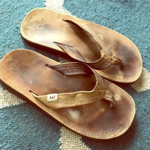Abercrombie Leather Flip-flops